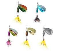 Generisch Cebo de - Colección de cebos Jigging Bait Hook | Cranker Spinner Worm Twister Kit, Madenfalle, Artificial Pikebait - Conector de gota - Juego de para Rive