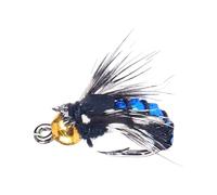 Generisch Cebo de de Cola de Gallo | Simulación de Trucha con Anzuelo | Cebo de para Jigging Mojado, Arroyo, Lago bajo, Casting, trolling, Flotante, Muelle Tenkara, seco