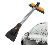 Generisch Cepillo de nieve para coche, cepillo de nieve con rasqueta, descongelante giratorio extensible para SUV, camión, parabrisas, invierno