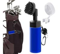 Generisch Cepillo limpiador de palos de golf - Cepillo de limpieza para palos de golf con depósito de agua y cierre de clip, poniendo verde accesorios de cuidado para hombres, padre y marido