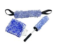 Generisch Cepillo limpiador de ruedas, cepillo para limpieza de llantas de coche, 3 piezas, sin arañazos, portátil, guante de lavado para llantas, radios, guardabarros, motores, puntas de escape