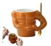 Generisch Ceramic Mug - Hilarious Ceramic Milk Mug, Hilarious Porcelain Milk Cups, Muscle Shape Water Drinking Containers for Tea Coffee