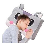 Generisch Cervicale Bambini In Seta Di Ghiaccio (40 x 25 cm) - Mini Ortopedico Rinfrescante Con Design Cartoni Animati | Basso Profilo (7 cm) Per Asilo, Viaggio & Riposino Estivo (Schiuma Morbida)