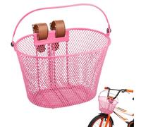 Generisch Cesta de Bicicleta de Metal - Cesta Frontal Ajustable e Impermeable | Cesta de Bicicleta de Gran Capacidad Seguro Lindo Accesorio de Ciclismo para Triciclo, Scooter, Bicicletas urbanas