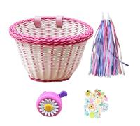 Generisch Cesta de bicicleta para niños | Decoración para manillar de bicicleta, decoración de bicicleta para niños pequeños, niñas, serpiente de bicicleta, pegatinas de dibujos animados