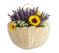 Generisch Cesta de pared trenzada decorativa - Cesta de piel granulada hecha a mano, resistente, encantadora, versátil organizador de almacenamiento, práctica solución de decoración para juguetes para