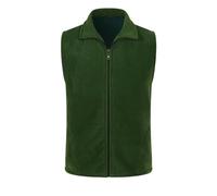 Generisch Chaleco de forro polar para hombre, 4XL, chaleco de invierno con cremallera, chaleco térmico con solapa, chaleco de entretiempo, chaleco de ocio, ultraligero, monocolor, cálido, cómodo