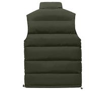 Generisch Chaleco de plumón para hombre, chaleco acolchado ligero para hombre, chaleco de ciclismo sin mangas, chaleco de invierno fino, corte ajustado, abrigo de plumón, chaquetas acolchadas, chaleco