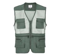 Generisch Chaleco de trabajo ligero para hombre, chaleco de trabajo, deportes al aire libre, delgado, informal, malla transpirable, tiempo libre, trekking, safari, camiseta de tirantes con muchos