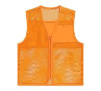 Generisch Chaleco de trabajo para hombre de verano, naranja, chaqueta de ocio para hombre, delgada, sin mangas, transpirable, chaleco de softshell elástico, tallas grandes, chalecos deportivos