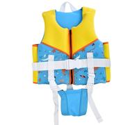 Generisch Chaleco salvavidas para niñas, traje de baño para actividades acuáticas seguras en la piscina en la playa, al aire libre, niños de 1 a 12 años, Blau-n., 3-5 Años