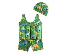 Generisch Chaleco salvavidas para niños con ayuda de flotabilidad para playa, piscina, juegos de agua, 3 - 7 años, traje de baño para bebé - Protección, verde, 4-5 años