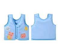 Generisch Chaleco salvavidas para niños pequeños 2026 con estampado para playa y piscina de 1 a 5 años, ayuda de natación ligera, azul, 1-5 años