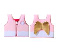 Generisch Chaleco salvavidas para niños pequeños 2026 con estampado para playa y piscina de 1 a 5 años, ayuda de natación ligera, Rosa., 1-5 años