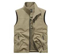 Generisch Chaleco sin mangas para hombre, para tiempo libre, chaleco de caza, chaqueta ligera, chaleco multifunción, chaleco deportivo informal de verano, chaleco deportivo para exteriores, chaleco de