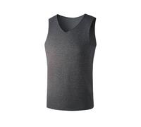 Generisch Chaleco térmico sin costuras como suéter sin mangas para una calidez agradable en actividades de ocio para llevar bajo capas de ropa de forma práctica, Gris claro., 6XL