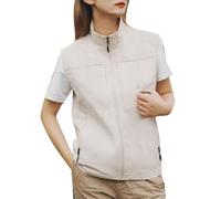 Generisch Chaleco unisex para exteriores, sin mangas, chaleco deportivo, ligero, chaleco cargo resistente al viento, chaleco de trabajo para fotógrafos, chaleco funcional con bolsillos para primavera