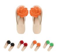 Generisch Chanclas de baño para mujer 41 antideslizantes, separadores de dedos para mujer, color negro, zapatos de verano, punta redonda, cómodas, zapatillas ligeras, informales, zapatillas de baño
