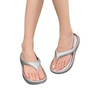 Generisch Chanclas de baño para mujer, cómodas y elegantes, antideslizantes, resistentes y ligeras, con tacón, elegantes sandalias de verano con plantilla para la playa, sandalias de silicona para