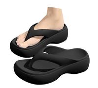 Generisch Chanclas de baño para mujer, elegantes, cómodas, antideslizantes, resistentes y ligeras, con tacón, chanclas con plantilla, elegantes sandalias de verano de silicona para caminar en la playa