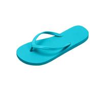 Generisch Chanclas de baño para mujer, sandalias planas antideslizantes, transpirables, cómodas, boho, zapatos planos, para interiores, zapatillas de baño, azul celeste, 35 EU