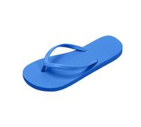 Generisch Chanclas de baño para mujer, sandalias planas antideslizantes, transpirables, cómodas, boho, zapatos planos, para interiores, zapatillas de baño, azul, 43 EU