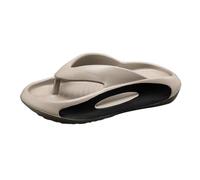 Generisch Chanclas de dedos para hombre, chanclas para hombre, suela gruesa, soporte de arco, sandalias antideslizantes, pantuflas ortopédicas, chanclas de playa suaves, marrón, 44 EU