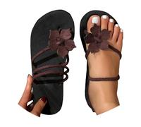 Generisch Chanclas de dedos para mujer, cómodas, elegantes, antideslizantes, resistentes y ligeras, con tacón, sandalias de baño con plantilla para verano, elegantes sandalias de silicona para caminar