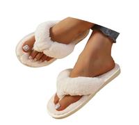 Generisch Chanclas de dedos para mujer con chanclas alegres para mujer, cómodas chanclas abiertas, pantuflas mullidas, pantuflas cálidas, zapatillas de moda para interior y exterior