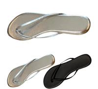 Generisch Chanclas de mujer con diamantes de imitación con plataforma de yoga con cojín sandalias con comodidad arco apoyo tanga deslizamiento moda verano playa separador de dedos deslizadores en