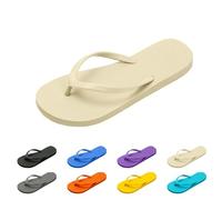 Generisch Chanclas de mujer suaves de PVC sandalias de baño cómodas pies anchos chanclas de baño yoga espuma verano playa separador de dedos de los pies zapatillas en casa Slip on Cool Drag Elegant