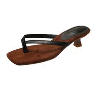 Generisch Chanclas de surf para hombre y mujer, unisex, cómodas chanclas de dedo del pie, cómodas chanclas de baño, para la playa de verano, ducha, natación, deporte, diario al aire libre, Negro , 36