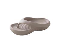 Generisch Chanclas de verano para mujer, con soporte arqueado, pantuflas de nubes, zapatillas de baño, cómodas, sandalias suaves y ligeras, antideslizantes, para el tiempo libre, gris, 44 EU