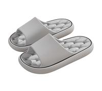 Generisch Chanclas Mujer 39 Antideslizante,Zapatillas de Baño Para Mujer,Suela Gruesa Con Punta Abierta Zapatillas Invierno Suela Sólida Interior Par de Zapatos de Invierno Pantuflas Casa, gris, 36 EU