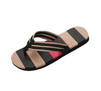 Generisch Chanclas para hombre, chanclas de baño, antideslizantes, para la playa, elegantes, de secado rápido, para exteriores, ligeras, para vacaciones, Negro , 41 EU