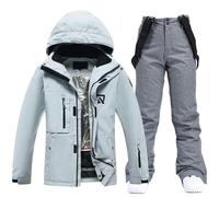 Generisch Chándal para hombre, chándal deportivo, traje de ocio, juego de tracksuit casual de invierno, snowboard, juegos de snowboard para hombres y mujeres, conjuntos de ropa de nieve cálida, c, L