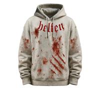 Generisch Chándal para hombre, sudadera con capucha para Halloween, estampado sangriento, informal, holgada, sudadera cálida y cómoda, estilo urbano, estilo gótico, sudadera de béisbol para hombre, a