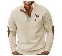 Generisch Chándal para niños y niños de 128 hombres, primavera e invierno, al aire libre, informal, a la moda, moda, sudadera con capucha, sudadera para hombre, sudadera sin, caqui, M