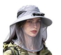 Generisch Chapeau en Filet Solaire Protecteur Pour Activités de Plein air, respirant, Avec Protection Solaire Maille aérée, idéal Pour le Camping, GY2., M