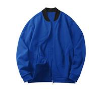 Generisch Chaqueta de entretiempo para hombre, chaqueta bomber, chaqueta de ocio, chaqueta de otoño, sin capucha, sudadera para hombre, cuello alto, cárdigan de invierno, chaqueta softshell, chaqueta