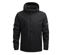 Generisch Chaqueta de invierno para hombre de invierno para hombre, abrigo informal simple, bolsa deportiva, con cremallera, ropa de béisbol, chaqueta voladora, Negro , XL