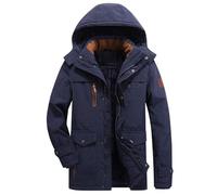Generisch Chaqueta de invierno para hombre estilo casual holgada engrosada con bolsillos Abrigo de chaqueta Ofertas Hoy, azul, 5XL