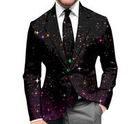 Generisch Chaqueta de noche formal con lentejuelas, moderna alternativa a eventos de gala y, Negro , L