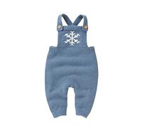 Generisch Chaqueta de punto para bebé niña 50 recién nacidos bebé de punto de algodón sin mangas niño niña suéter de nieve ropa bebé mono 1 pieza trajes chaqueta de punto crema niña, azul, 6-9 meses