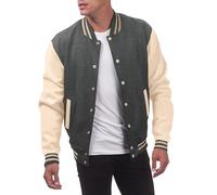 Generisch Chaqueta deportiva para hombre, chaqueta bomber universitaria, chaqueta de béisbol, unisex, patchwork, cárdigan de moda, chaqueta variable, chaqueta transpirable, chaqueta urbana, chaqueta