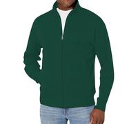 Generisch Chaqueta ligera para hombre, cuello alto, informal, ultraligera, transpirable, chaqueta de entrenamiento con cremallera, camiseta deportiva deportiva, sencilla y cómoda, chaqueta elástica