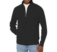 Generisch Chaqueta ligera para hombre, cuello alto, informal, ultraligera, transpirable, chaqueta de entrenamiento con cremallera, camiseta deportiva deportiva, sencilla y cómoda, chaqueta elástica