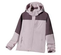 Generisch Chaqueta ligera para mujer, resistente al viento, transpirable, para invierno, actividades de ocio, uso diario, morado, 5XL