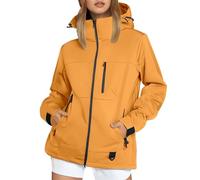 Generisch - Chaqueta para mujer, 2027, resistente al viento, cálida, ligera, impermeable, con capucha, para uso diario al aire libre, Orange2., 7X-Large