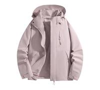 Generisch Chaqueta unisex para exteriores para hombre y mujer, elegante chaqueta de ocio con diseño transpirable, perfecta para actividades al aire libre y el día, Rosa., M